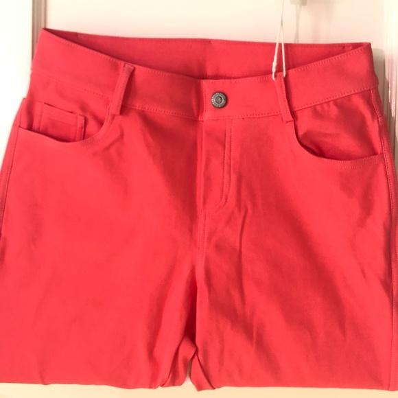 BRIGHT Pink SUPER Stretchy Jeggings, Size L, Never Worn - Picture 5 of 7